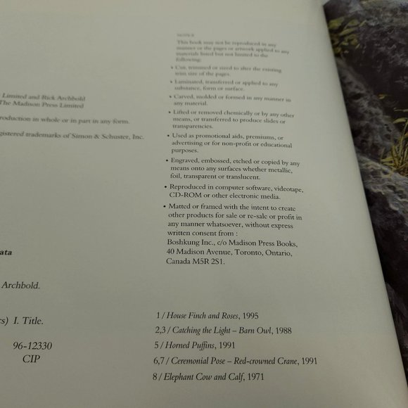 Robert Bateman Natural Worlds Photography Art Rich Archbold Hardcover Table 1996 - Picture 8 of 13